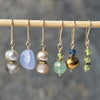 Faceted Blue Chalcedony Drop Earrings