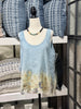 Hand-Dyed Eco-Printed Linen Top
