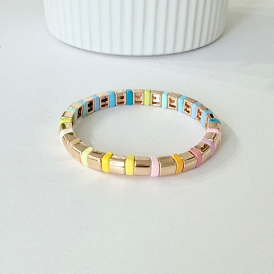 Enamel Stretchy Bracelet