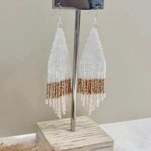 Handwoven Seed Bead Earrings