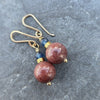 Earth Jasper & Lapis Lazuli Drop Earrings