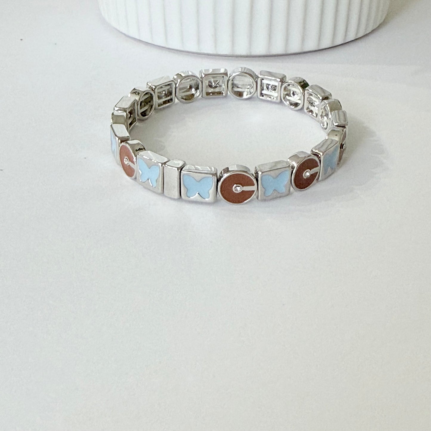Enamel Stretchy Bracelet