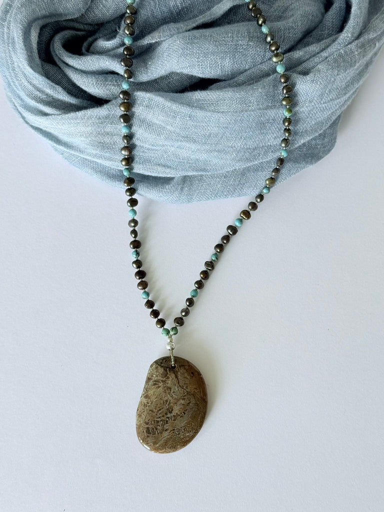 Earth & Sky Jasper Pendant Necklace