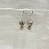 Grey and Beige Jasper Soap Gemstone Earrings