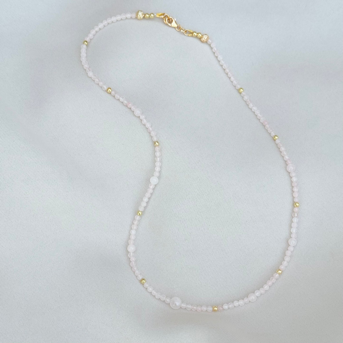 Rose Quartz Necklace - Think Stunning