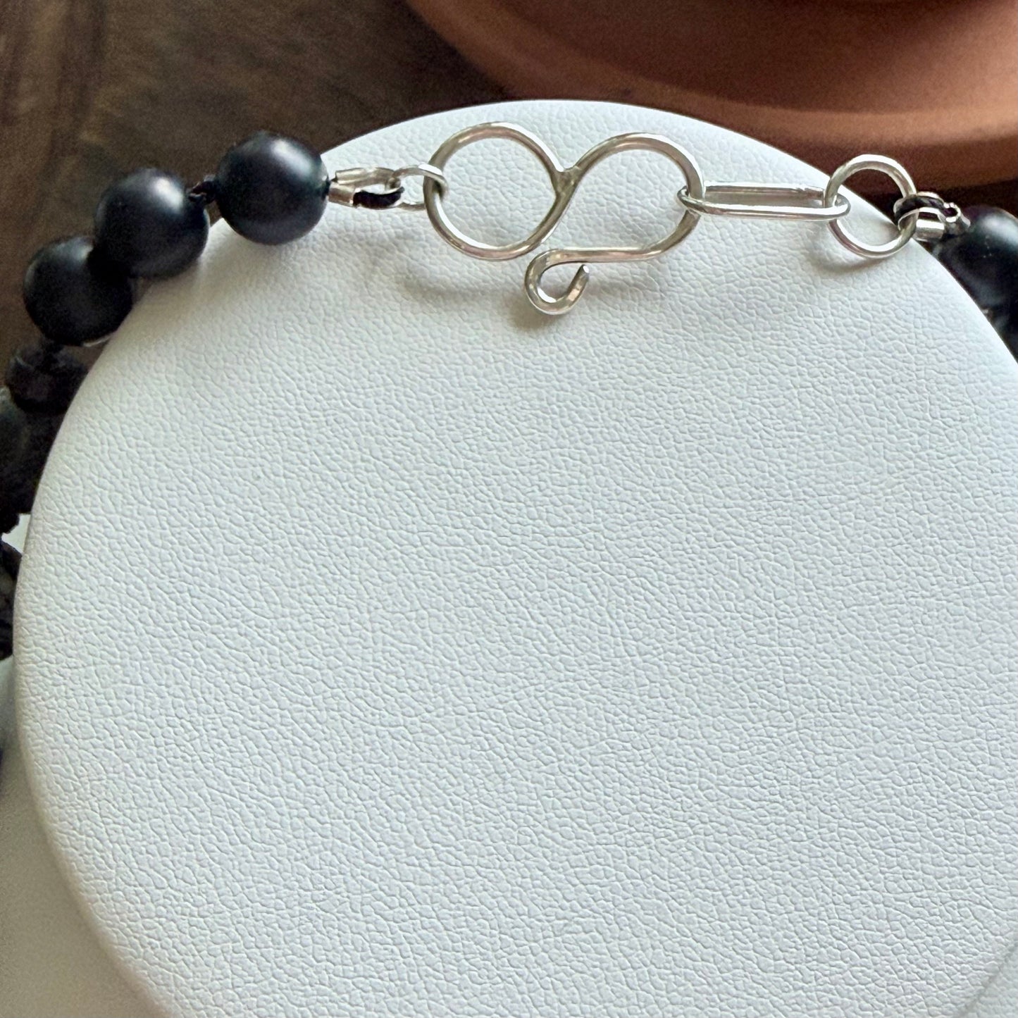 The Noir Agate & Onyx Hand Knotted Necklace