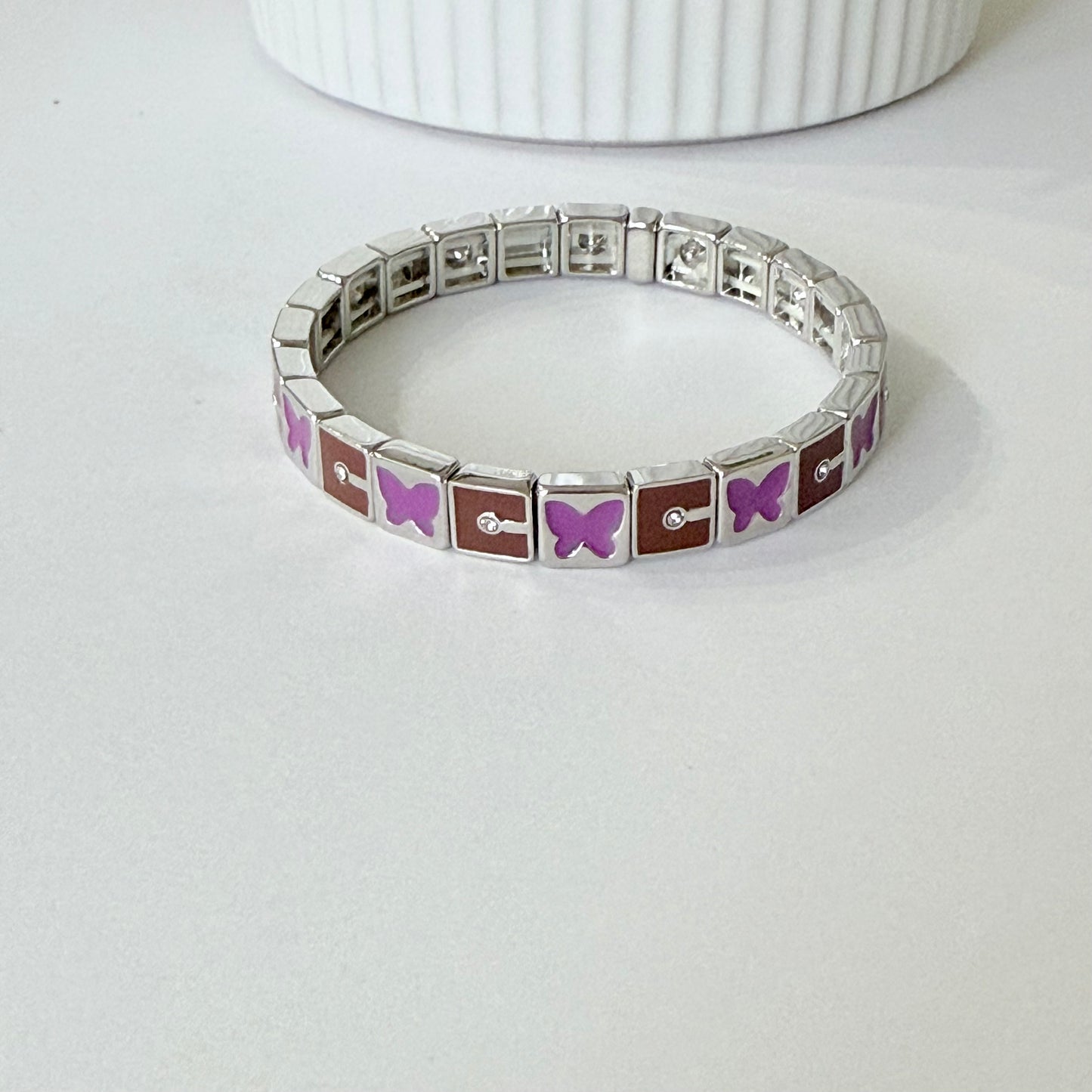 Enamel Stretchy Bracelet