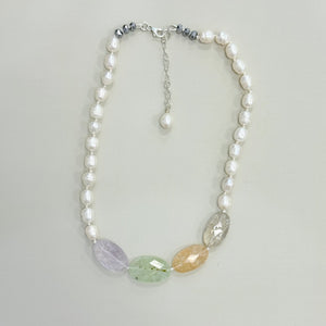 Pearl and Gemstones Necklace