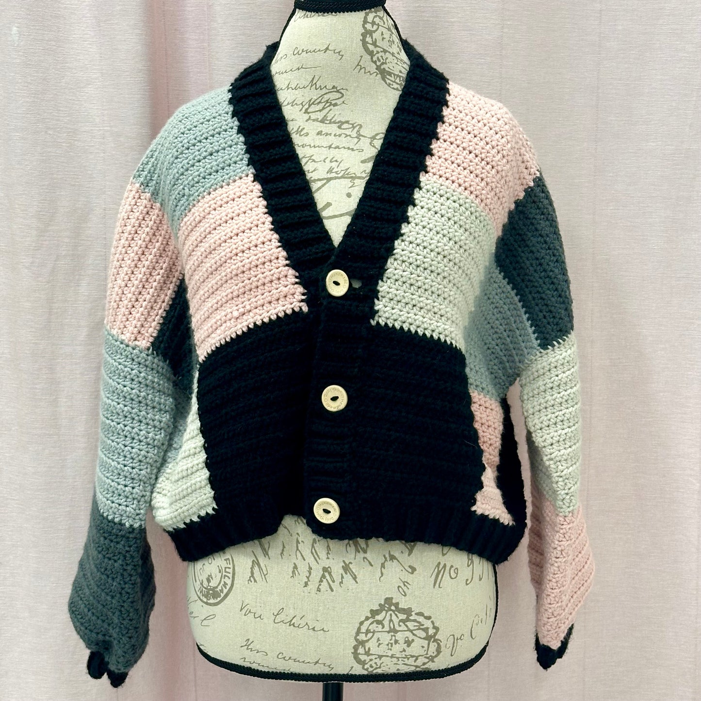 Patchwork Women Cardigan