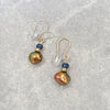 Pearl & Sodalite Drop Earrings
