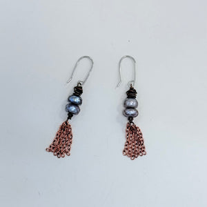Teardrop Copper Earrings