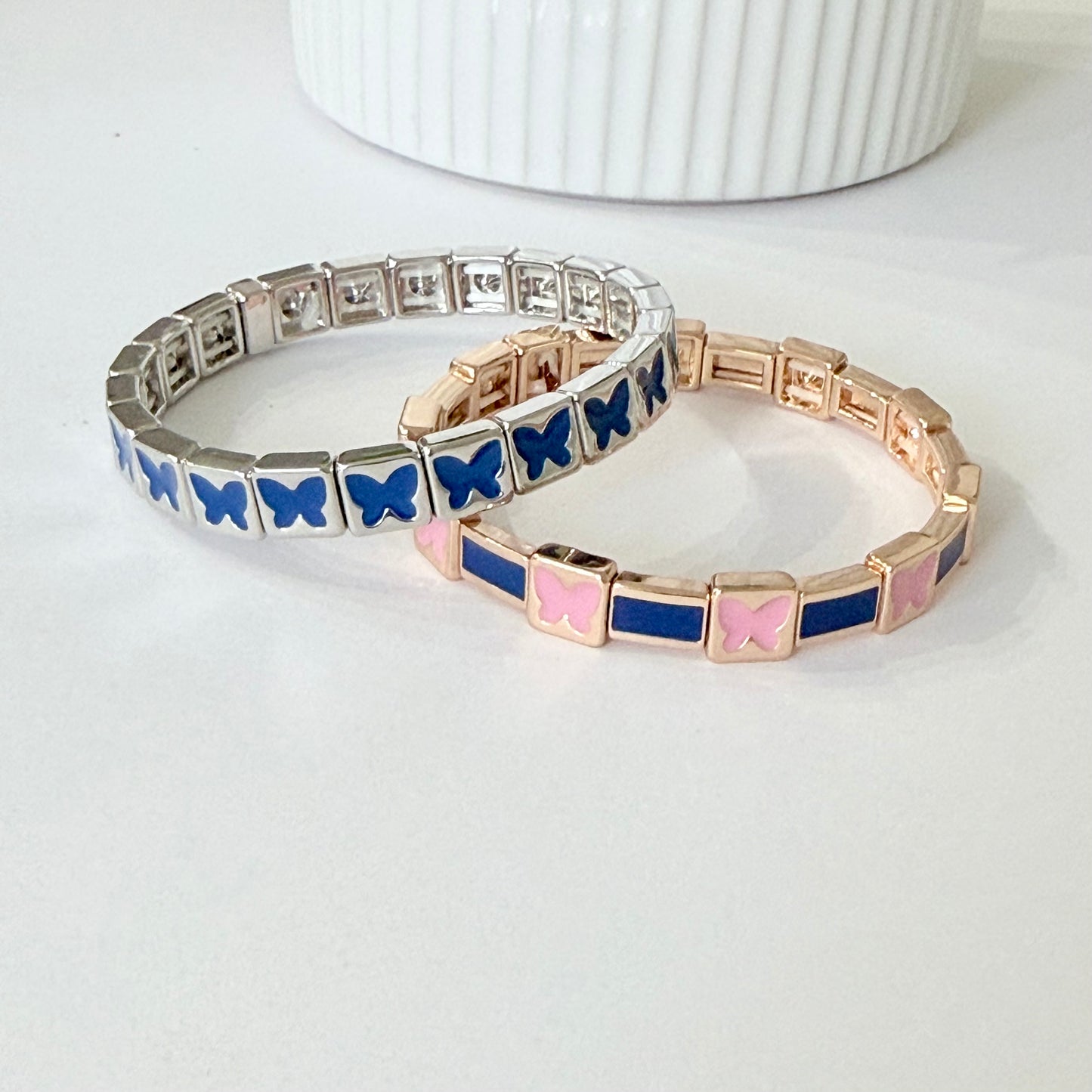 Enamel Stretchy Bracelet