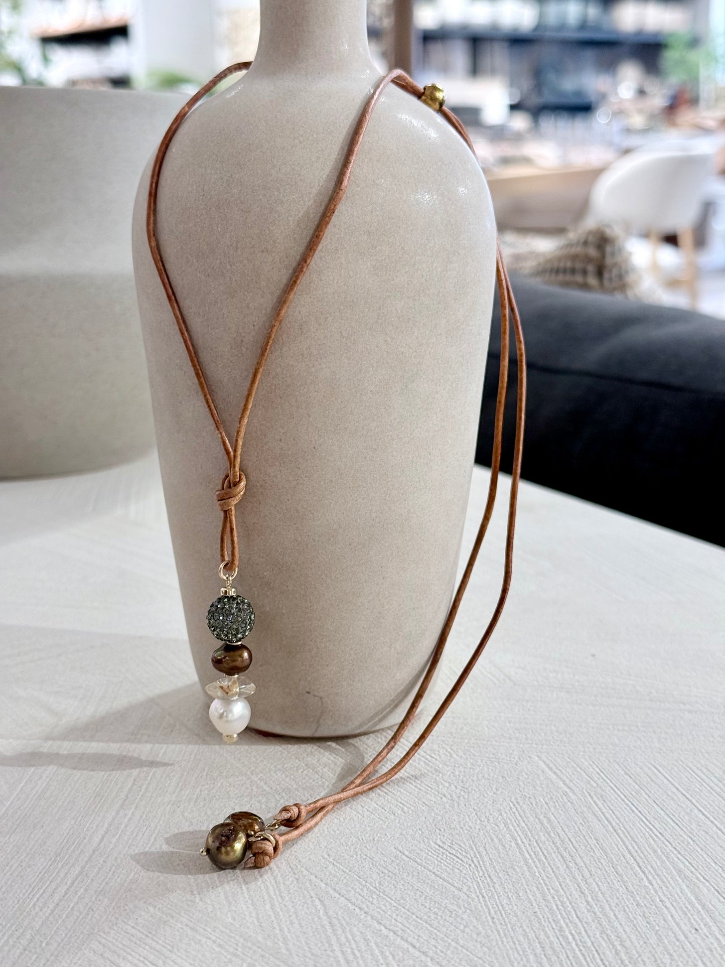 Adjustable Leather Necklace