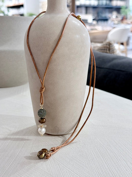 Adjustable Leather Necklace
