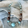 Turquoise & Tiger Eye Statement Necklace