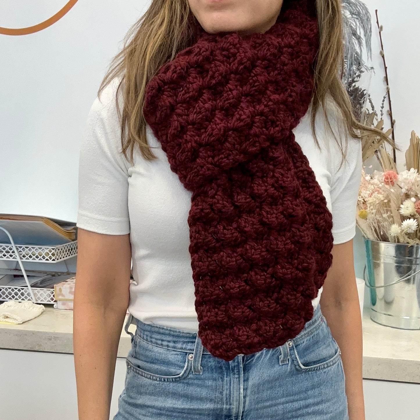 Chunky Crochet Scarf
