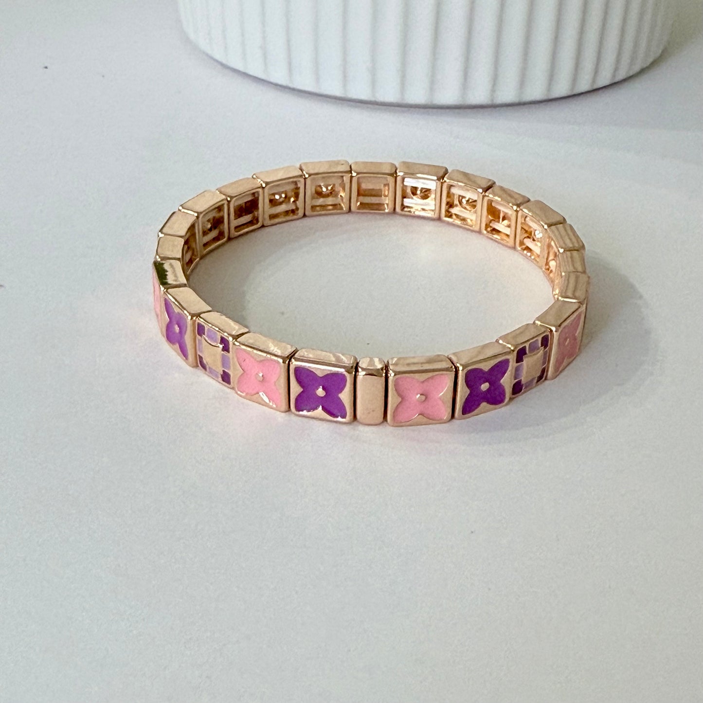 Enamel Stretchy Bracelet
