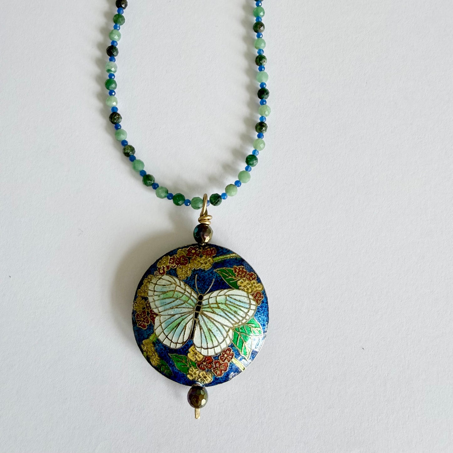 Butterfly Garden Pendant Necklace