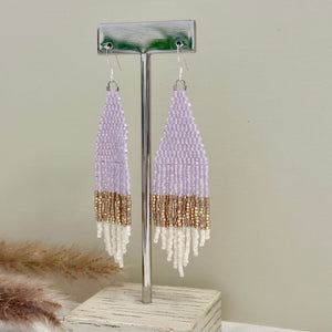 Handwoven Seed Bead Earrings