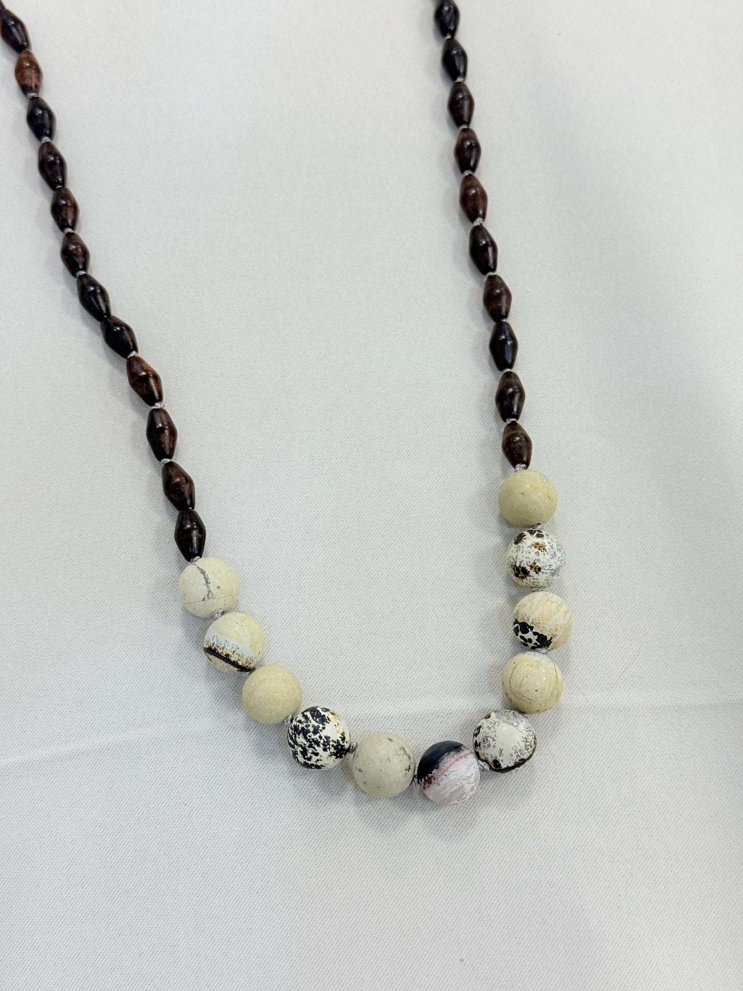 Long Wooden Necklace