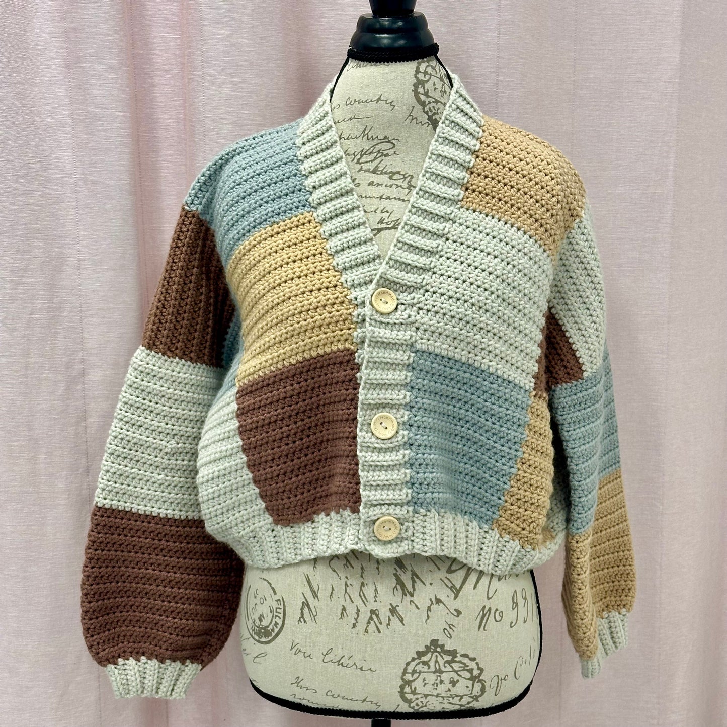 Patchwork Women Cardigan