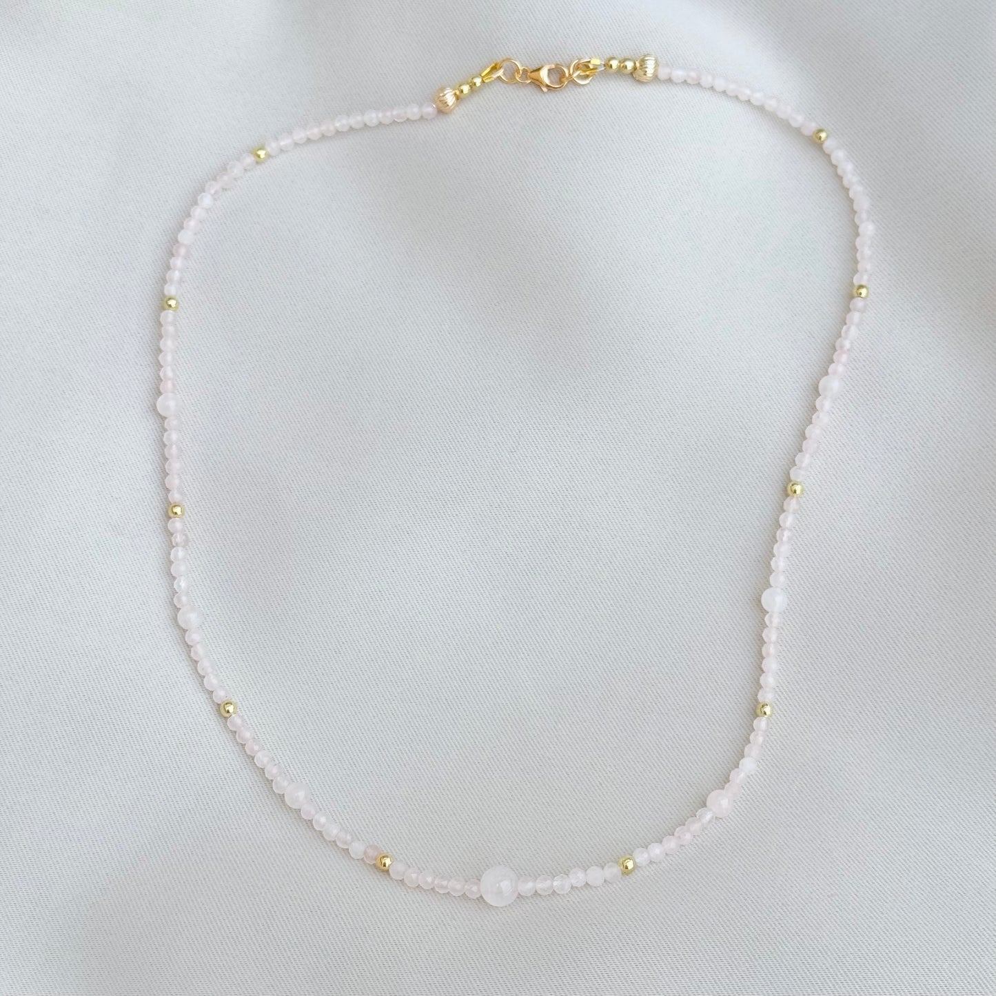 Rose Quartz Necklace - Think Stunning