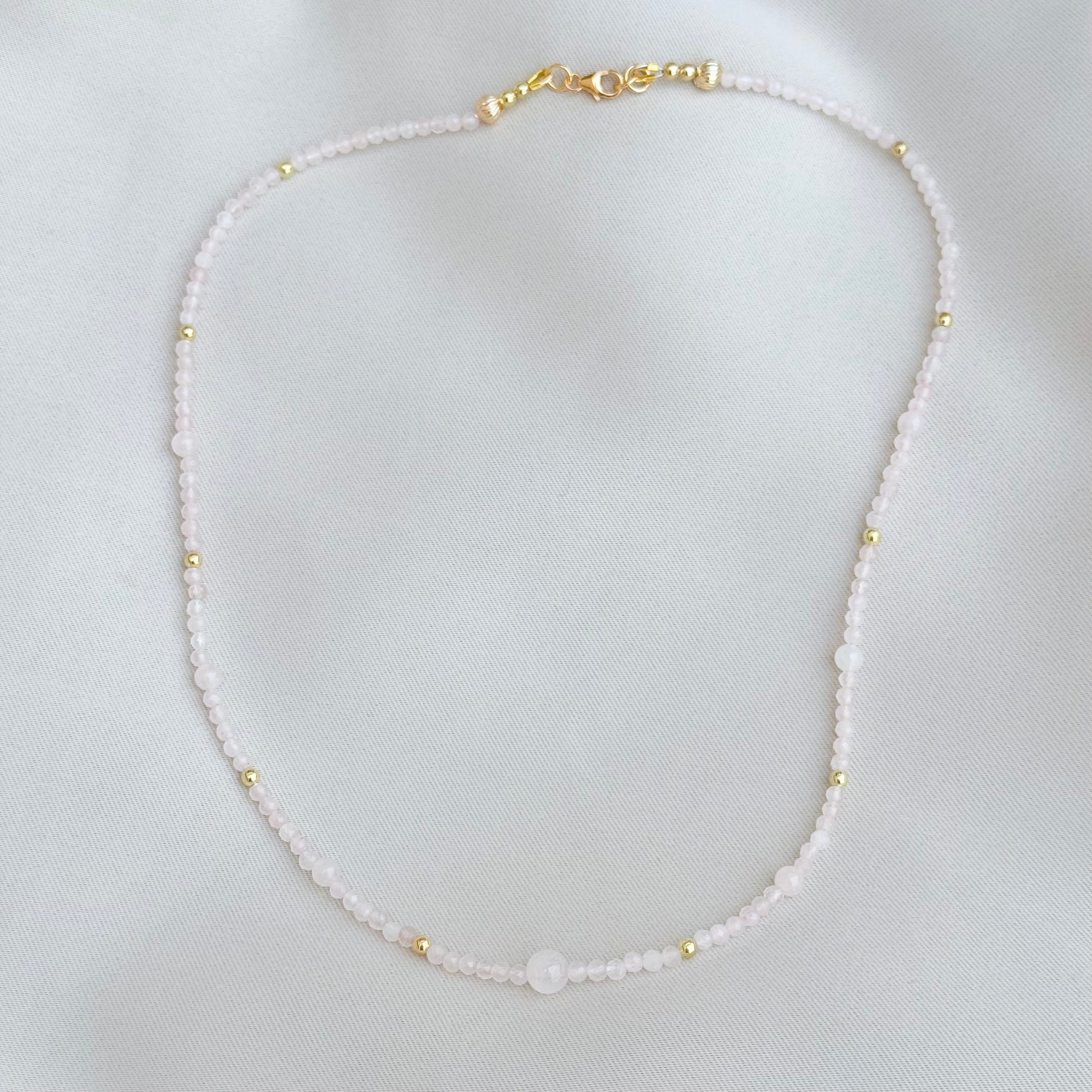 Rose Quartz Necklace - Think Stunning