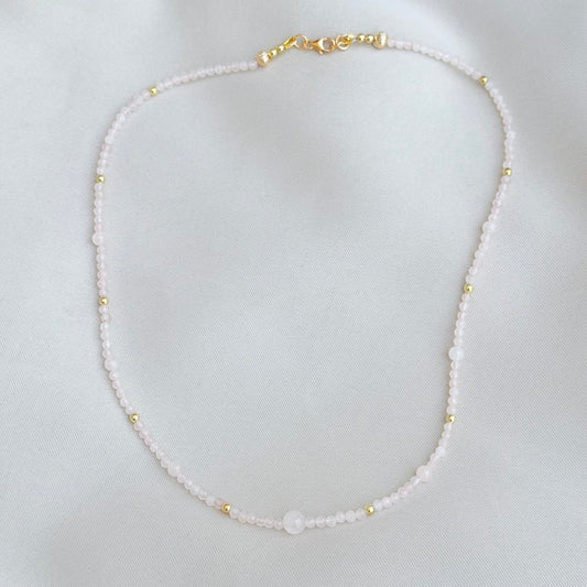 Rose Quartz Necklace - Think Stunning