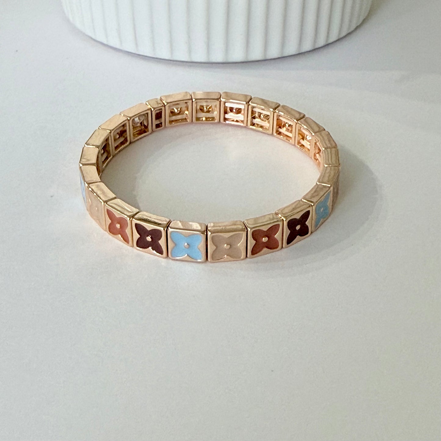 Enamel Stretchy Bracelet
