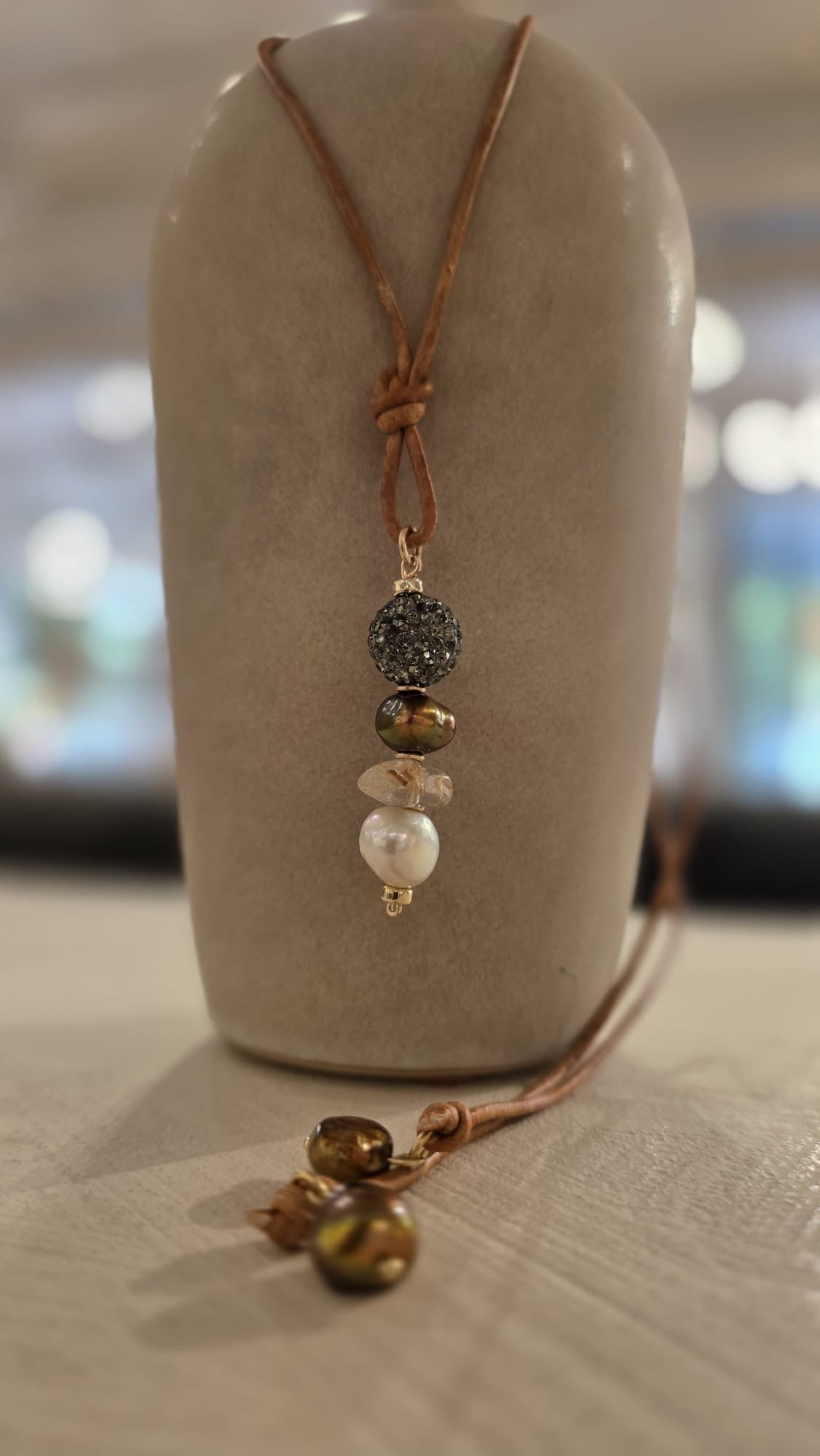 Adjustable Leather Necklace