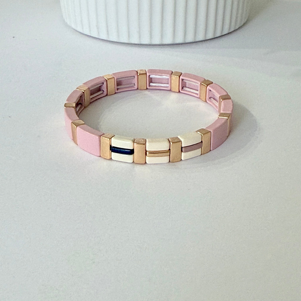 Enamel Stretchy Bracelet