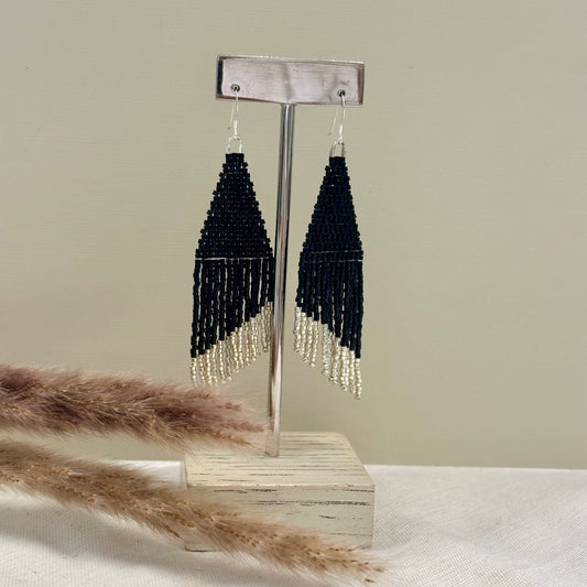 Handwoven Seed Bead Earrings