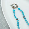 Turquoise & Wooden Statement Necklace