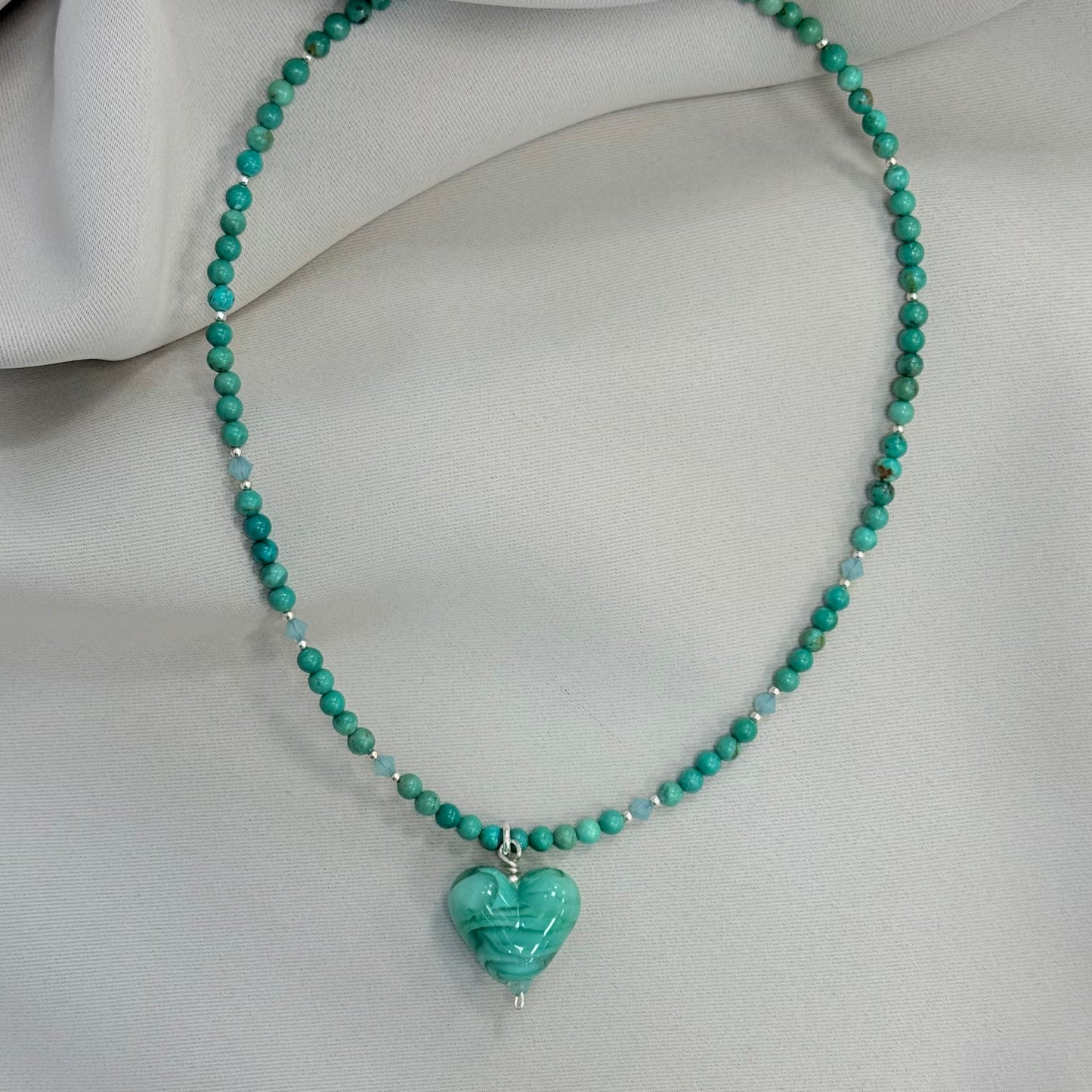 Sea Glass Heart Necklace