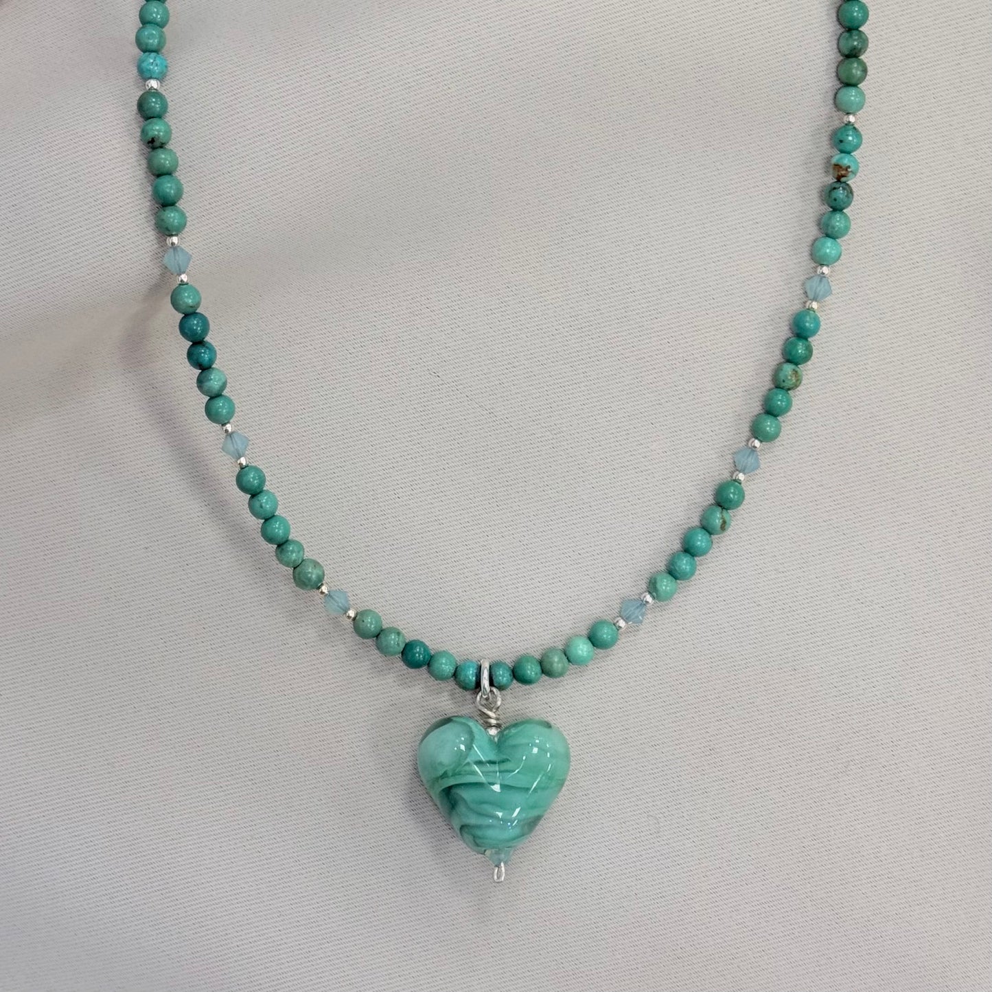Sea Glass Heart Necklace