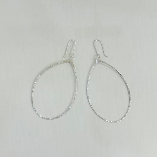 Silver Oval Hoops - Think Stunning