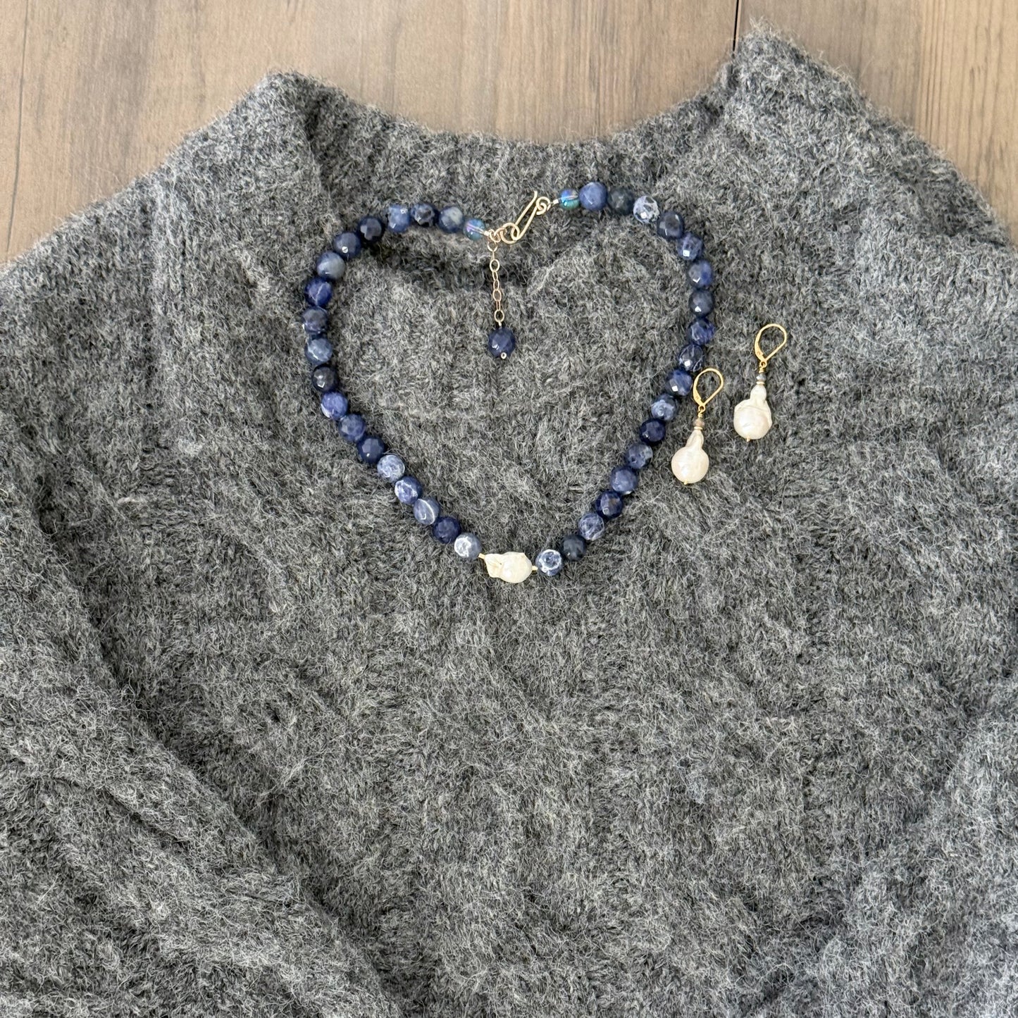 Blue Sodalite Necklace - Think Stunning