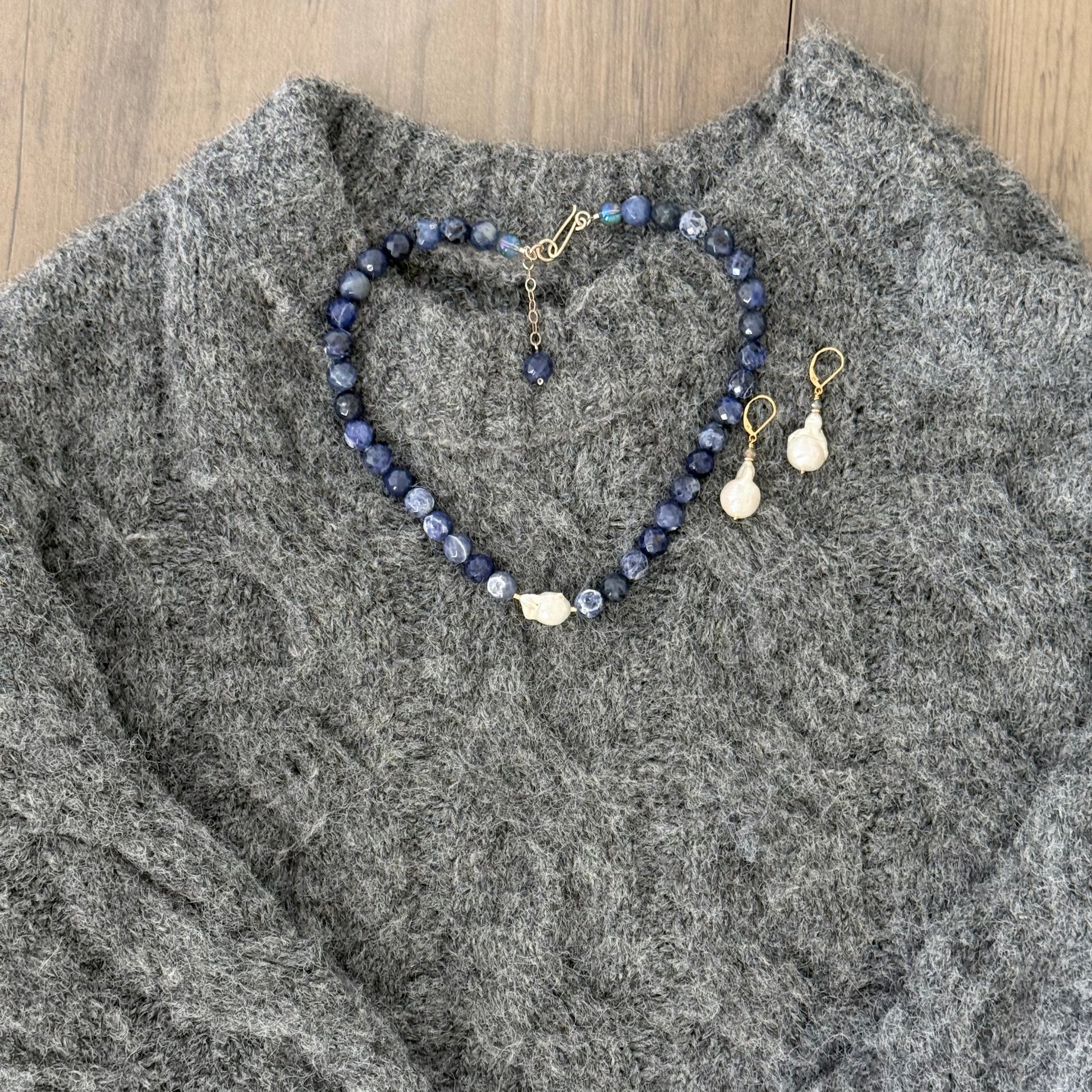 Blue Sodalite Necklace - Think Stunning