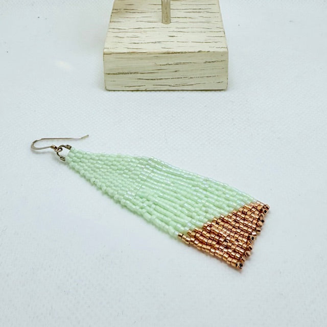 Fringe Seed Bead Earrings