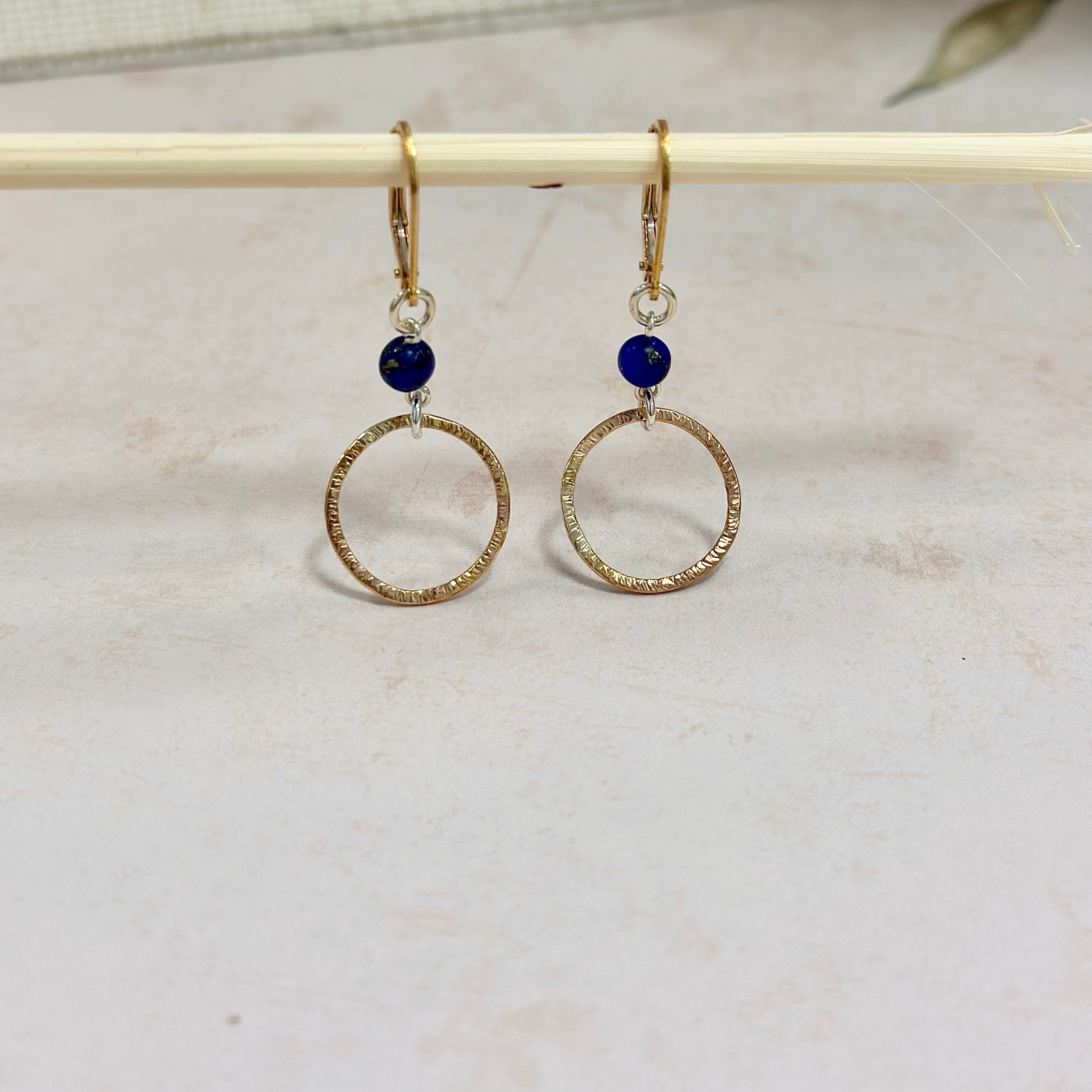 Hand Hammered Hoop Earrings