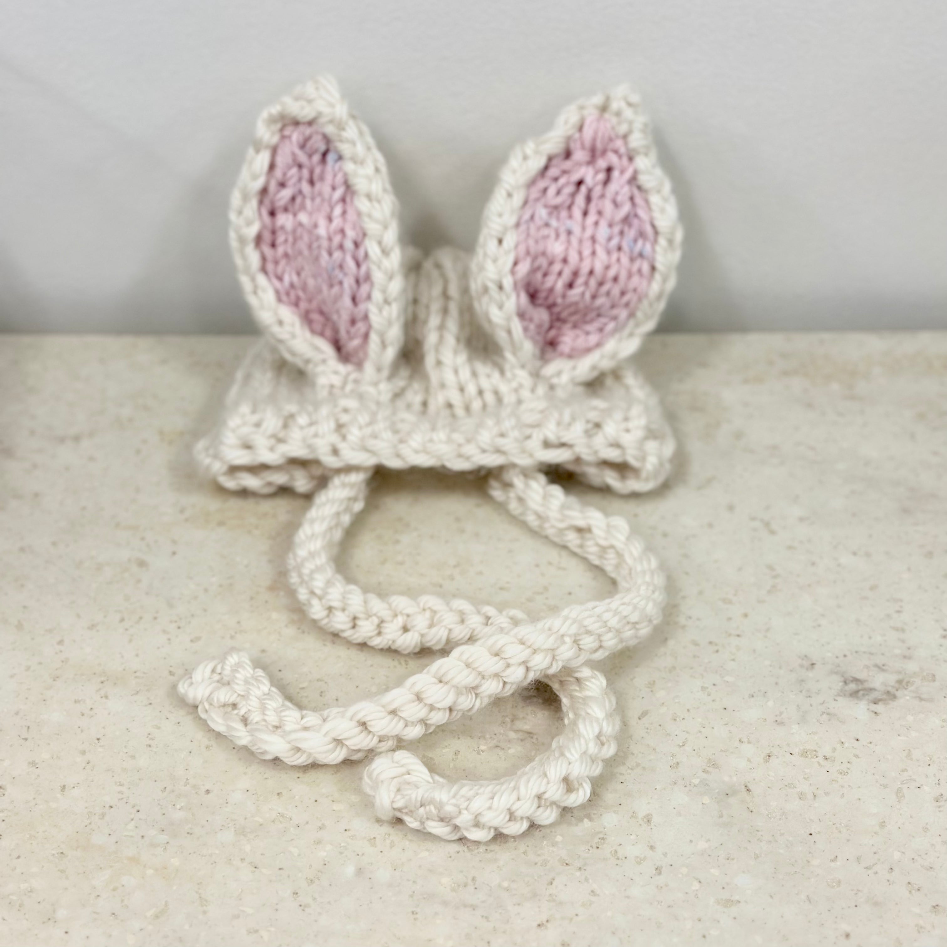 Knit Baby Bunny Hat