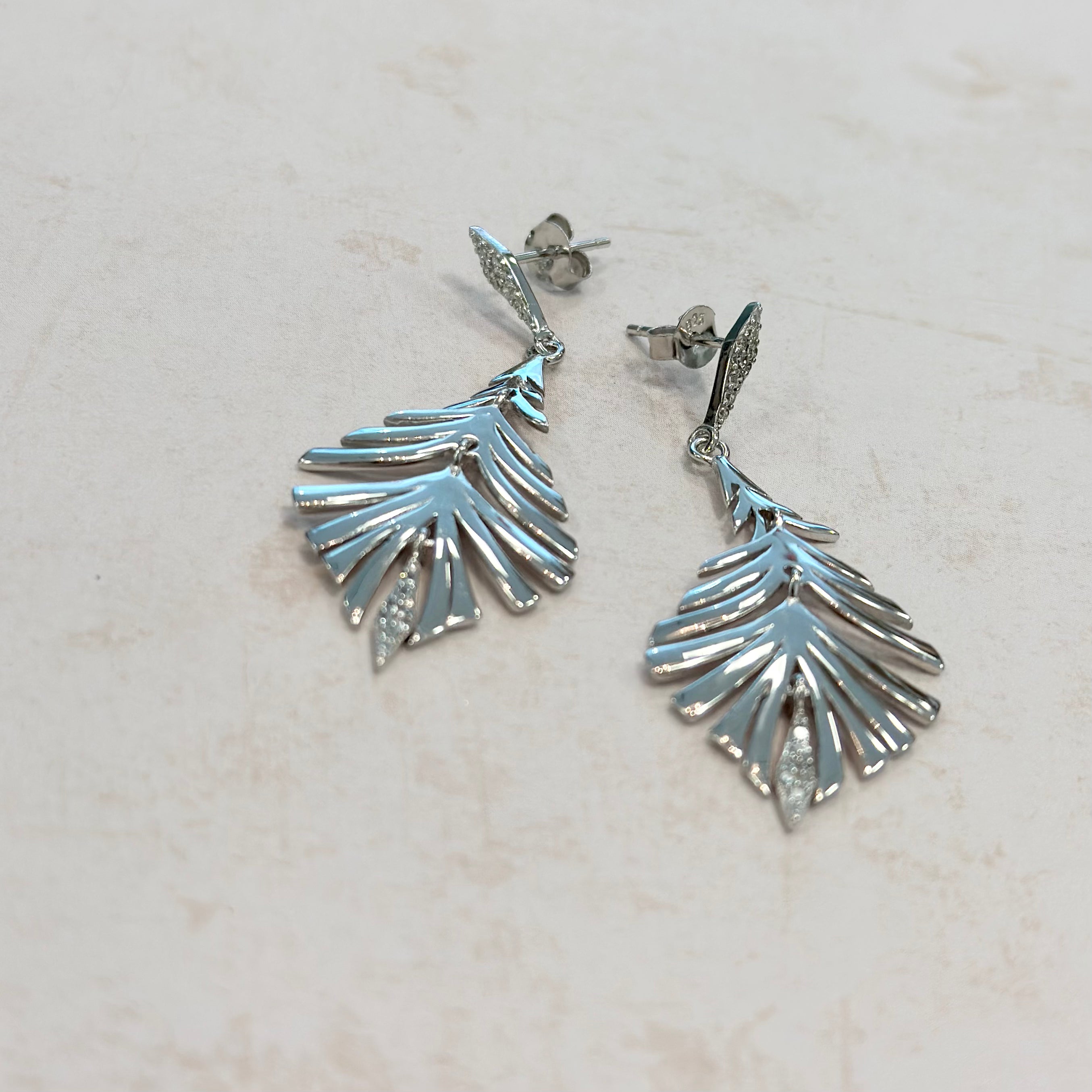 Feather Dangle Earrings