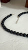 Black Lava Stone & Freshwater Pearl Necklace