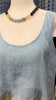 Hand-Dyed Eco-Printed Linen Top