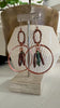 Hand Wired Copper & Pearl Statement Earrings