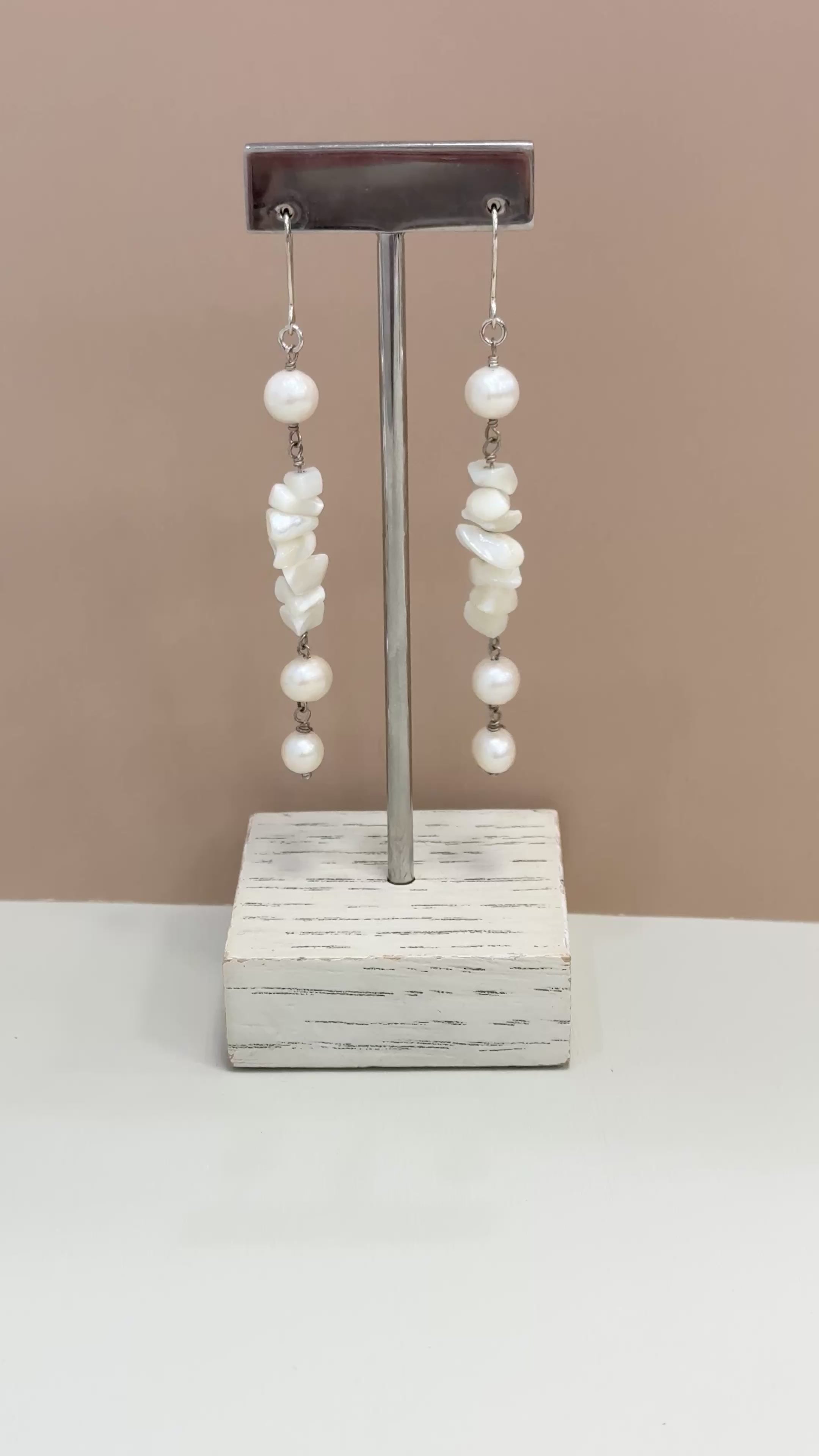 Dangling Pearls Earrings