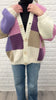 Oversized Patchwork Women Cardigan
