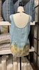 Hand-Dyed Eco-Printed Linen Top