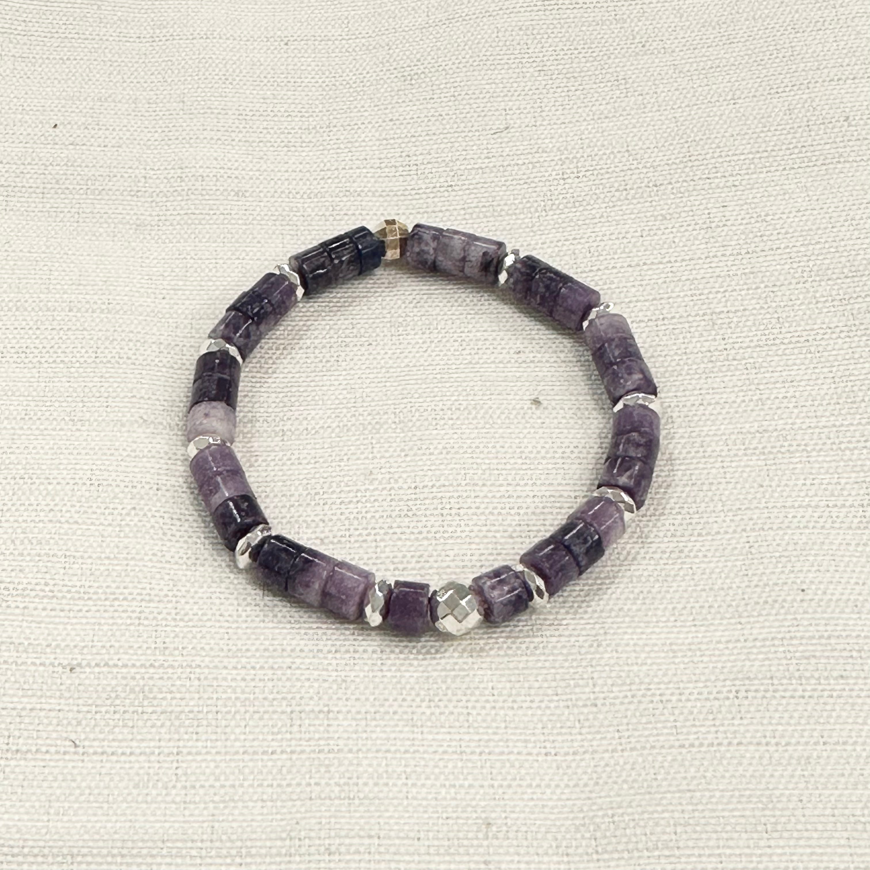 Amethyst Heishi Bracelet