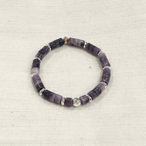 Amethyst Heishi Bracelet